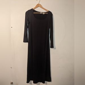 Sarah Chapman Womans Midi Black Dress